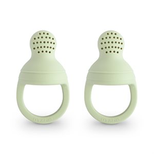 Mushie Silicone Fresh Food Feeder 2-pack - Sage